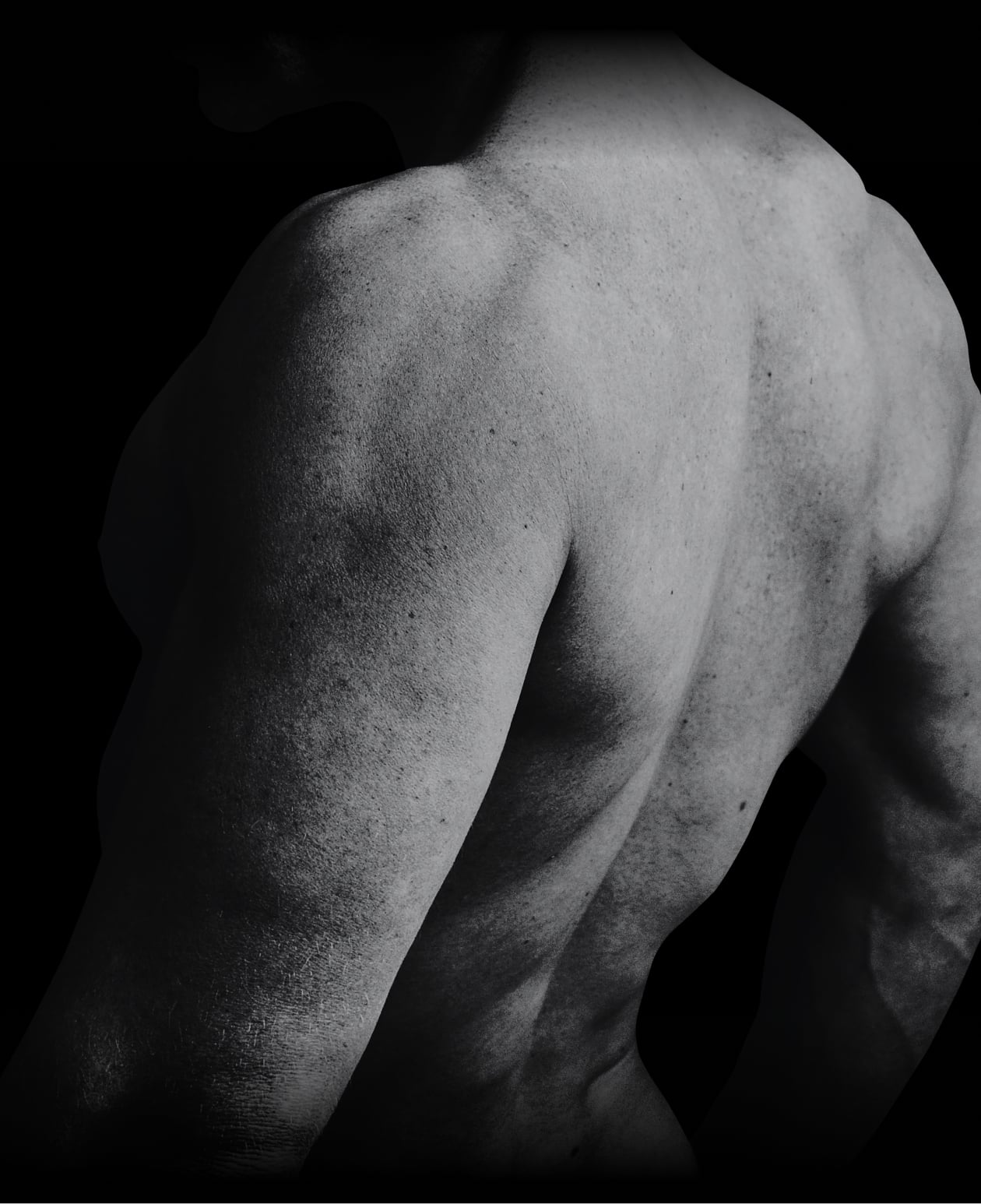 Body diagram showing massage therapy trigger points and energy centers